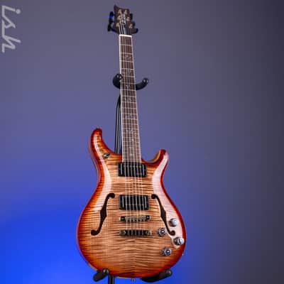 PRS Wood Library Hollowbody II 594 10-Top Brazilian RW Fretboard Autumn Burst Custom Color image 2