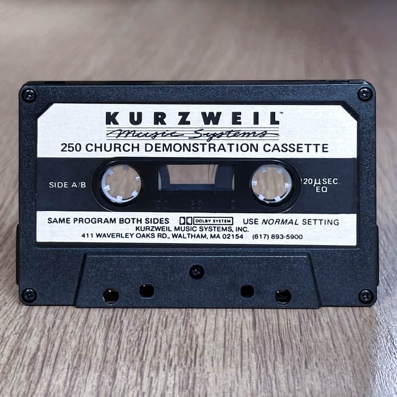 Kurzweil 250 Original 80s Church Demo Cassette // Ultra Rare image 1