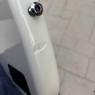 2013 Fender MIM Jazz Bass Body — Olympic White image 6