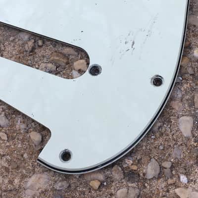 Lefty Vintage Fender 1962 Reissue Mint Green Strat Guitar Pickguard 3-ply Aged Relic image 3