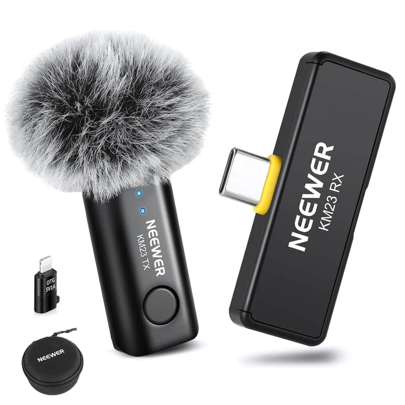 2025 Neewer Wireless Lavalier Microphone For Iphone Android Ta…