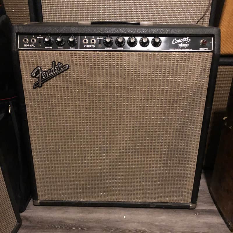 Vintage Fender Concert Amp 1963 1964 Blackface Pre CBS image 1