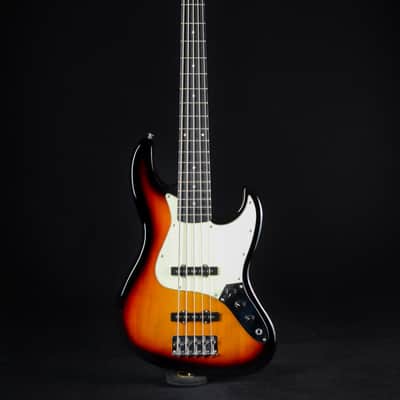 Tagima TW-Series TW-73 5-String - Sunburst with Antique White Pickguard image 1
