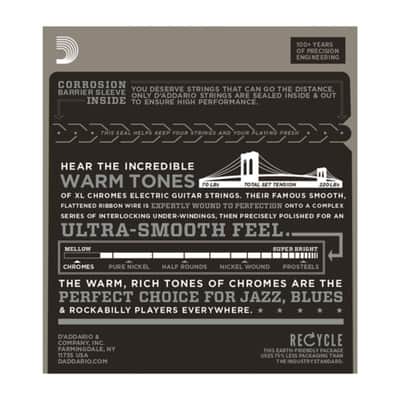 D'Addario E-Guitar Strings ECG25 12-52 Chromes Flatwound - Electric Guitar Strings image 2