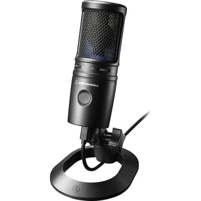 Audio-Technica AT2020USB-X Cardioid Condenser USB Microphone for Content Creators, Black image 3