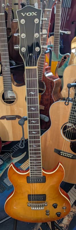 Vox SDC-55 Double Cut Solid Electric Guitar Tea Burst image 1