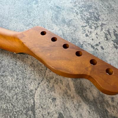 BMC Guitar Neck Left Hand Tele® Telecaster® 22 Fret Roasted Maple With Maple Fingerboard Nitro Lacquer 9.5 Radius.  [TN112] image 5