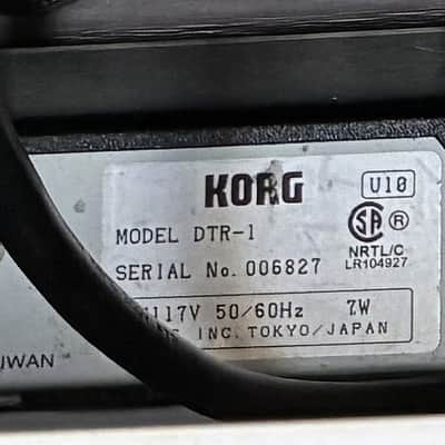 Korg DTR-1 ToneWorks Rackmount Digital Tuner Made in Taiwan 1990s image 6