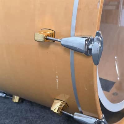 Used Yamaha Maple Custom Drum Set Natural Gloss w/Gold Hardware MIJ - Very Good image 8