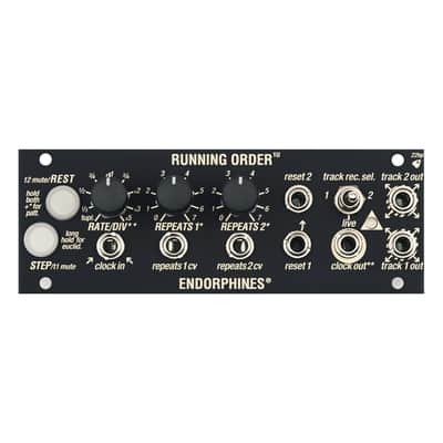 Endorphin.es Running Order Eurorack Trigger Sequencer 1U Module (Black) image 5