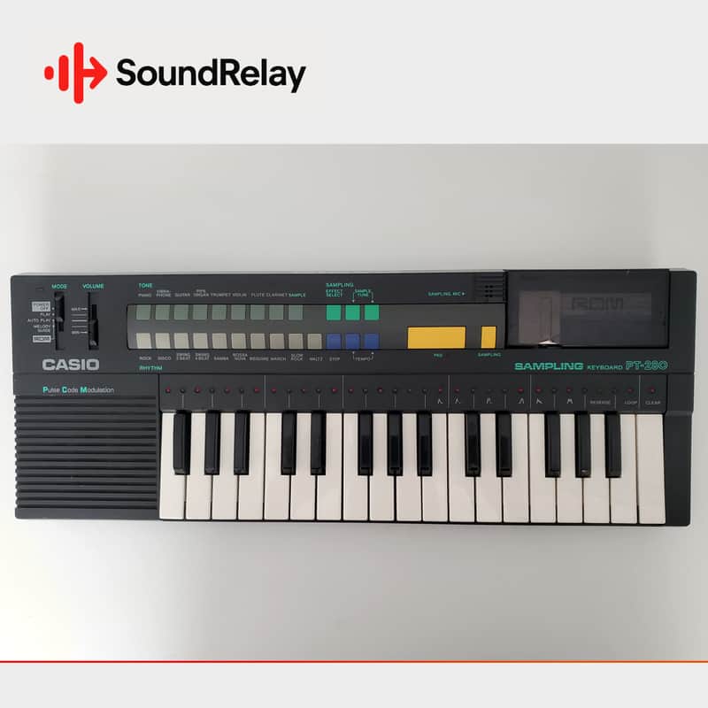 Casio PT-280 - Lo-Fi Sampling Keyboard - ROM Pack Compatible – Tested image 1
