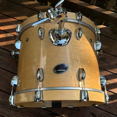 Sakae Almighty Maple Natural Gloss BeBop Drum Set 13, 14, 18" image 7