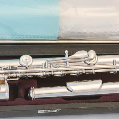 Yamaha YFL-584H (YFL-587H) Professional Flute All Silver Open-hole *Made in Japan *Cleaned & Serviced image 11