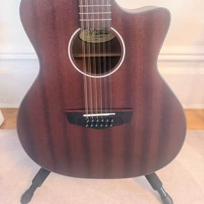 D'Angelico Premier Fulton LS 12-String Grand Auditorium 2020 - Mahogany Satin image 3