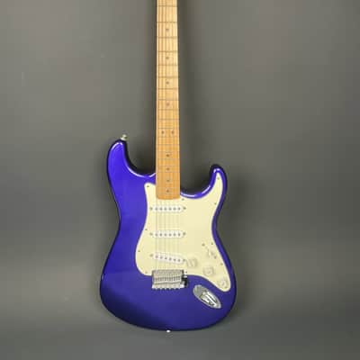 Fender Standard Stratocaster MIM Midnight Blue Maple Neck 2000 w/ Fender Tweed Hard Case image 2