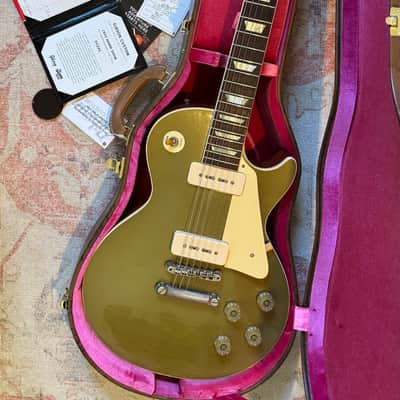 Limited Edition 1 of 70! 2025 NAMM Show Gibson Custom Shop 70th Anniversary 1955 Les Paul Reissue r5 - Murphy Lab Light Aged Nugget Gold image 2
