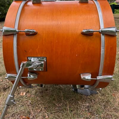 Yamaha Custom Absolute Bop Jazz Drum Set 10x7, 12x8 toms , 14x14 floor, 18x14 Vintage Natural Maple bass, Birch toms Gold badge MIJ image 23