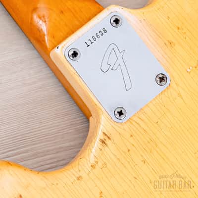 1966 Fender Musicmaster Offset Vintage Guitar Olympic White, Slab Brazilian Board w/ Case image 16