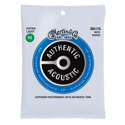MA170 AUTHENTIC SP 80/20 Bronze Extra Light 10/47 Martin Strings image 3