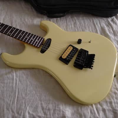 ESP Made 1986 Japan Kramer EK-1BF Gorgeous White, Clean, RARE Original Leather Gigbag! image 6
