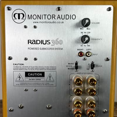Monitor Audio Radius 360 Subwoofer - Blonde w/ Original Box and