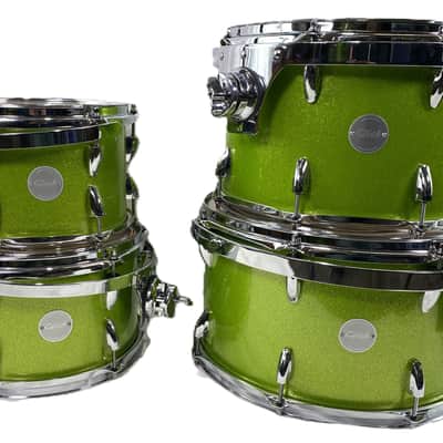 Click Icon - 6pc Maple Drum Set Shell Pack Lemon-Lime Misty Sparkle Wrap image 16