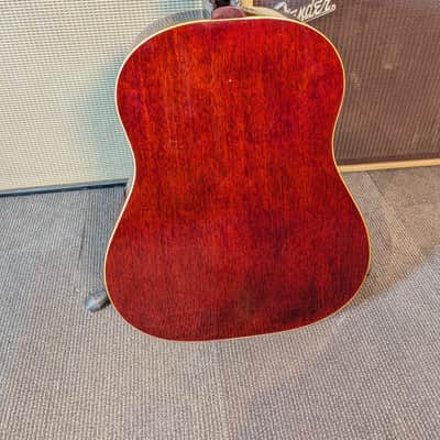 Gibson J-45 Slope Shoulder Dreadnought Acoustic Guitar w/Case - Cherry Sunburst (1967) image 4