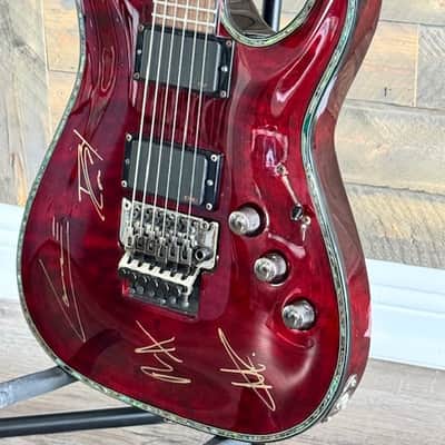 Schecter Hellraiser C-1 FR 2008 originally owned by Lance Dowdle of From Ashes ToNew (FATN) & Emphatic - 2008, Black Cherry image 20