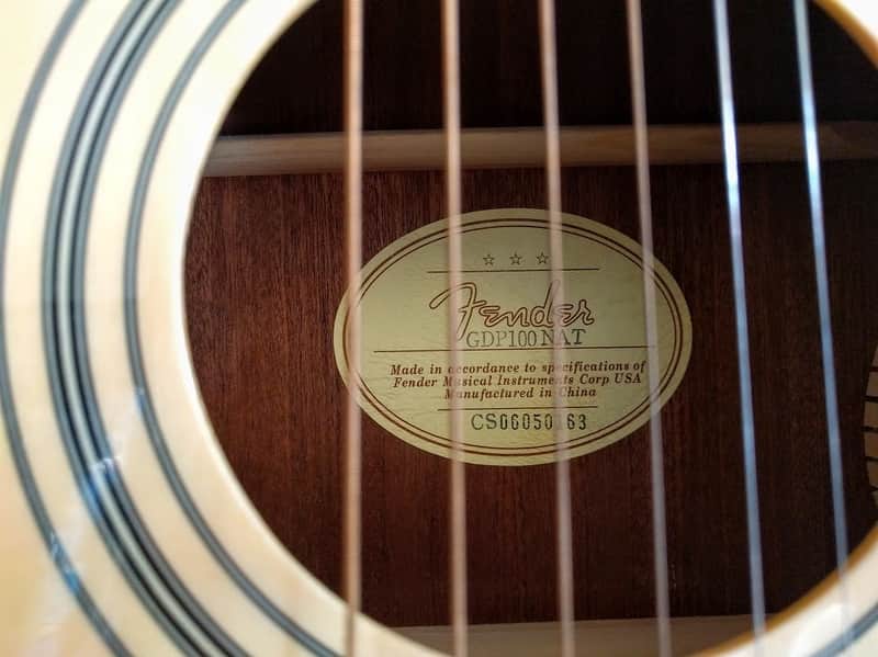 Fender GDP100 Nat Parlor Acoustic (used) | Reverb