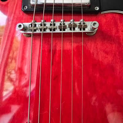 Luxor ES-335 Style Hollowbody – MIJ Lawsuit Era – Cherry Red – Professional Setup image 8