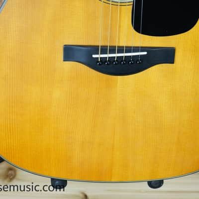 Yamaha FGX3 Red Label Dreadnought Acoustic-Electric Guitar - Natural image 6