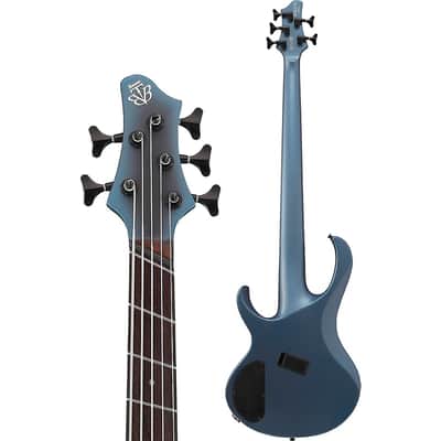 Ibanez Bass Workshop BTB605MS 5-String Electric Bass Guitar - Regular Midnight Arctic Ocean Matte image 4