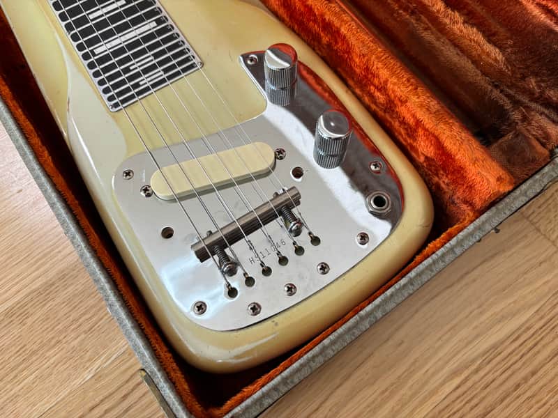 Fender White Deluxe Studio 6 Lap Steel Vintage 1962 USA image 1