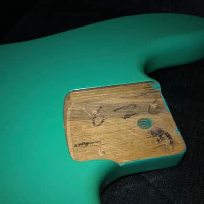 Seafoam Green bass guitar body image 4