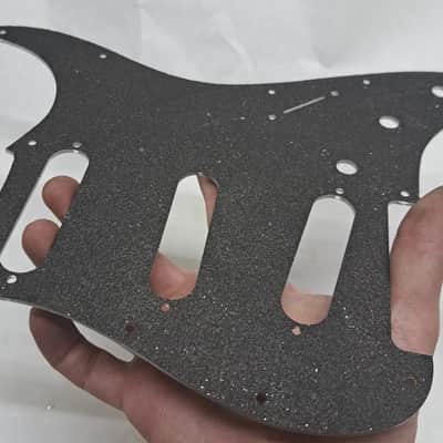 Lefty left handed Platinum Silver Sparkle Glitter Acrylic Strat Stratocaster 11 hole pickguard Fender SSS image 7