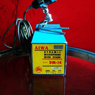 1960's AIWA DM-51 Dynamic Hi-Z Microphone, new old stock, w/cable