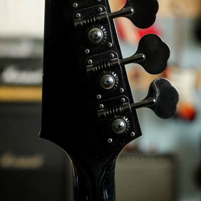 Japan Rare Greco Offset Bass single PU 1987 Black image 5