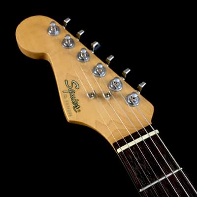 LEFTY! Vintage 1987 Fender Japan '62 Reissue Strat Squier Left Stratocaster Black ST362L NOS Relic HSC image 4