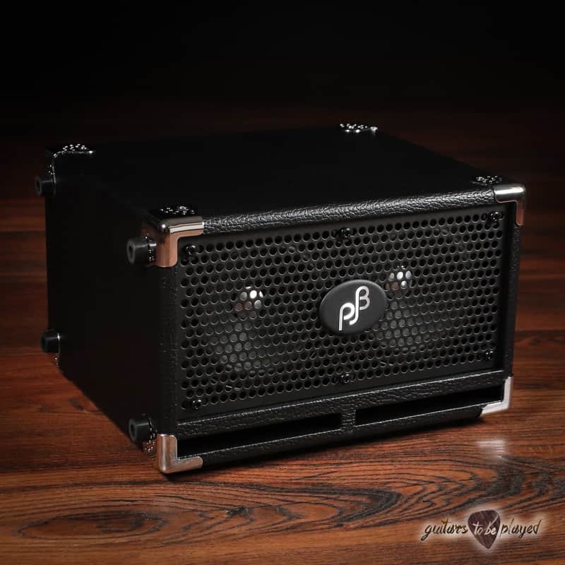 Phil Jones Bass C2 Compact 2x5” 200W 8-ohm Speaker Cabinet w/ Cover - Black image 1