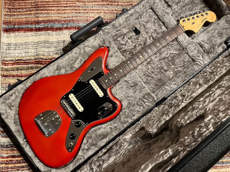 Fender American Professional Jaguar (Red Satin Refin) Guitar w/ HSC
