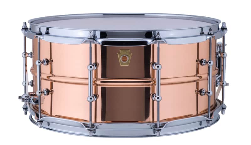 Ludwig LC662T Copper Phonic 6.5x14" Snare Drum with Tube Lugs image 1
