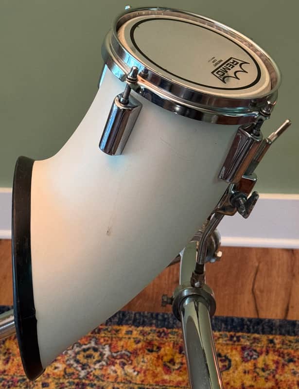 North Drums 6" Rack Tom Drum White Read Details Vintage 70's image 1