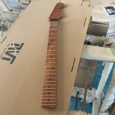 Roasted Flamed Maple St Guitar Neck, 22-Frets image 2