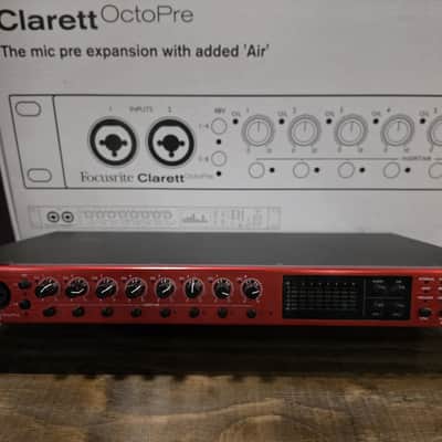 Focusrite Clarett OctoPre 8-Channel Mic Preamp with ADAT I/O 2017 - Present - Red image 1