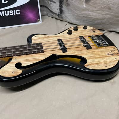 Italia Imola Chambered Semi-Hollow Body 4-String Bass with Case - 34" scale image 10