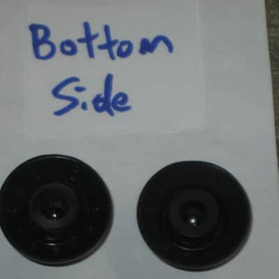 one pair (2 individual knobs) used relic'd genuine Gibson Black TOP HAT Knobs (model PRHK-010) knobs have some visible imperfections from use (the other two knobs from the from the PRHK-010 set are NOT included) image 21