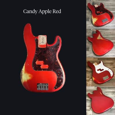 Made to Order - FRANCHIN Jupiter bass body Relic Aged 100% Nitro Lacquer (Sunburst/ Black/ White/ Blue/ Green/ Yellow/ Red/ Pink/ Burgundy/ Purple/ Gold/ Silver, etc.) Basswood Poplar Precision-Bass Style Made in Italy image 13