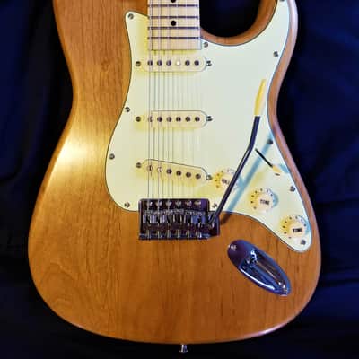 Custom Build "Flinty Minty" Strato-liscious Natural Alder/Maple Mint Green Pickguard Cream Knob/Tips image 8
