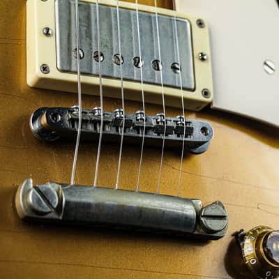2011 Gibson Les Paul Goldtop 57 LPR-7 Custom Shop antique gold Aged image 8