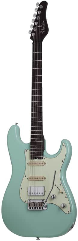 Schecter Nick Johnston Traditional HSS 10th Anniversary Atomic Green image 1